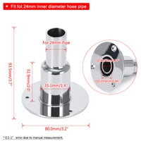 Flange Vent Exhaust Pipe for Marine Parking Heater Steam Smoke Exhaust Pipe Stainless Steel Accessory