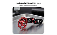 Rear Derailleur Chain Stabilizer Adjustable Tension Rear Derailleur Chain Guide Anodized Finish Drivetrain Part for Mountain Bikers, Town Commuting
