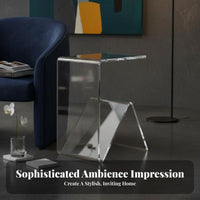 Transparent Tiered Table Multi-Functional Transparent C-Table Easy to Clean