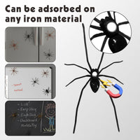 10pcs 3D Spider Fridge Magnets Halloween Simulation Spider with Magnet Removable Decoration WT26617