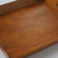 Vintage Wooden Desk Organizer, Office Worker Storage Box, Solid Wood Storage Box for Crafts, Retro Design Storage Box