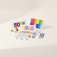 Math Toy with Wooden Base Hands on Counting and Color Sorting Toy Interactive Number Matching Game for Kindergarteners, Young Children, Classroom