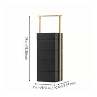 Tea Box with Handle Space-Saving Storage Cabinet Large Capacity for Tabletop