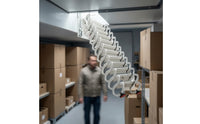Retractable Attic Ladder Folding Attic Ladder Space-Saving for Homeowners, Loft, Mezzanine