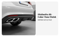 2 Pieces Sporty Look Four-Outlet Outlet Exhaust Tip Cover Stylish Design Rear Bumper Exhaust Pipe Trim Easy Installation Rear Bumper Outlet Frame Long-Lasting for Mercedes Owners, Car Enthusiasts
