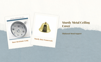 E27 metal ceiling plate for lighting