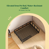 Breathable mesh elevated pet bed