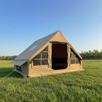 Easy Setup Inflatable Camping Tent with Awning Spacious Inflatable Tent Sturdy Portable for Backyard