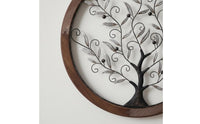 Branch Wall Art Antique Look Metal Tree Wall Decor Gift Idea for Garden, Patio