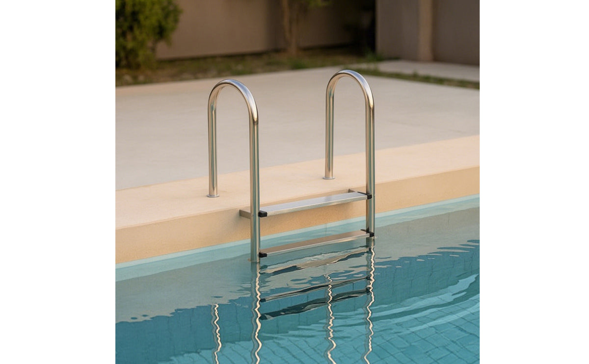 5-Step Pool Ladder Stainless Steel Pool Ladder with Non-Slip Steps Rust-Resistant for in-Ground Pools