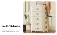 Multi-Tier Side Table Space-Saving Nightstand See-Through Drawers for Homeowners