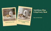 Programmable cat feeder with app control.