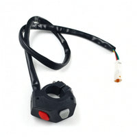 Right-Side Handlebar Switch with Wiring Harness Long-Lasting Ignition-Cutoff Switch Compact Ignition-Cutoff Button Controller Slim for Diy Mechanics