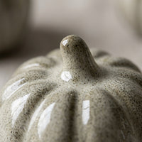 Flower Vase with Pumpkin Shaped Glazed Finish for Halloween Decor, Compact Ceramic for Tabletop Display, Living Room Ornament