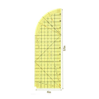 Hot Ironing Ruler Soft Heat Resistant Hemmer Ruler Easy to Use for Tailoring