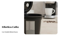 Reusable Coffee Pod Cost-Saving Reusable Single-Serve Coffee Pod Saves Money Kitchen Accessory for Home Office Workers, Dorm Room, Morning Routine