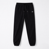 Mens Tracksuit Bottoms with Fleece Lined Interior for Winter Warmth, Tapered Joggers with Elastic Waist and Ankle Cuffs