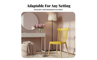 Spindle Back Chair Nordic Aesthetic Seating Furniture Long-Lasting Construction