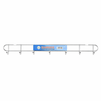 Hanging Hook Rack for Bathroom Door and Dorm Room Students, Stainless Steel Organizer with Thick Wire Design