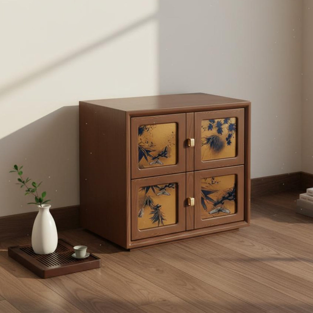 Chinese Design Accent Cabinet Multi-Functional Modular Cube Cabinet Multifunctional Storage Sideboard for Homeowners, Adults, Study, Entryway, Hallway