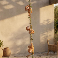 Monkey Rope Ornament Garden Hanging Monkey Ornament Gift Idea Outdoor Decor for Plant Trellis