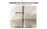 Adjustable Rotating Counter Stoolstool Italian Design Adjustable Pedestal Stool Modern Design Built-in Footrest for Restaurant