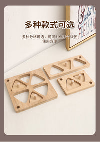 Wooden Rice Ball Mold, Press Type, for Sushi and DIY Food, 6 Grids