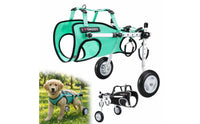 Lightweight Adjustable Dog Wheelchair Aluminum Alloy Hind Leg Wheelchair Mesh Textile Hind Leg Support Carriage Rehabilitation