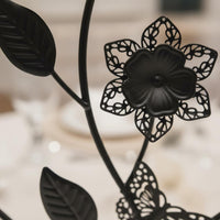 Floral Candle Stand European Design No Assembly Wrought Iron for Wedding
