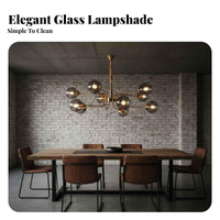 Glass Lamp Shade Minimalist Design Round Glass Globe Heat Dissipation Hole Lighting Accessory