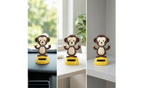 Wobbling Solar-Powered Dancing Monkey Cute Solar Monkey Ornament Lightweight Figurine Decorative for Drivers