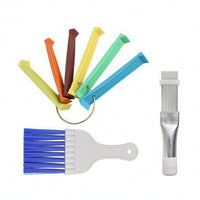3 Pieces Fin Comb with Hanging Loop Foldable Kit Handheld for Homeowners