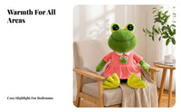 Stuffed Frog Doll Soft Material Frog Stuffed Doll Plaything Cute Collectible