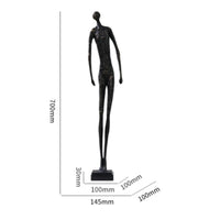 Human Figure Sculpture Textured Abstract Human Statue Tall for Office, Bookshelf