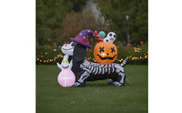 Skeleton Dog Inflatable Halloween Decoration Halloween Yard Decoration Outdoor Festive for Party, Entryway