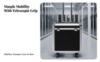 Telescoping Handle Top-Loading Equipment Case Heavy-Duty Construction Portable Tool Chest Long-Lasting Toolbox Large Capacity for Professionals, Technicians, Air Travel, Mobile, Job Site, Workshop
