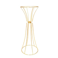 Flower Holder Stand Freestanding Geometric Flower Holder Stand Golden Decorative Piece for Aisle Decoration