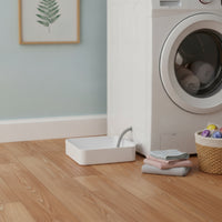 Raised Edge Washing Machine Tray with Outlet Easy-to-Clean Washing Machine Drainage Pan Waterproof Washer Drainage Pan Leakproof for Renters