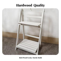 2-Tier Ladder Planter adaptable Use Multi-Tier Plant Shelf Sturdy Construction