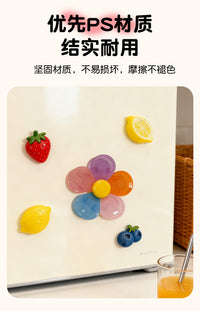 花瓣磁吸封口夹冰箱贴厨房食物万能型防潮保鲜夹子装饰创意可爱花