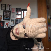 Handcrafted Palm-Shaped Knit Beanie for Adults Creative Warm Hat