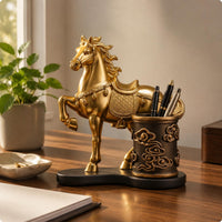 Horse Pen Holder Long-Lasting Horse Desk Organizer Easy to Clean for Study