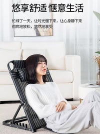 学生宿舍神器折叠椅躺椅可坐可躺懒人靠背椅老人床上久坐靠背椅子