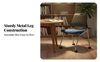 Wheeled Training Chair with Backrest Hook Mobile Away Fromice Furniture Soft