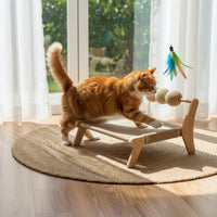 Feline Scratcher Bed Wear-Resistant Feline Scratching Bed Long-Lasting
