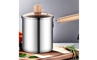 Deep Frying Pot with Lid Versatile Small Deep Fryer Pot Induction Compatible Saucepan for Kitchen