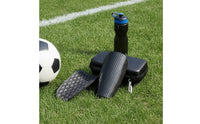 Carbon Fiber Shin Guards EVA Foam Backed Shin Guards with Carrying Case Hard Shell for Adults