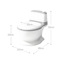 Large Capacity Miniature Toilet Water Bowl Anti-Tip Toilet Shaped Pet Bowl Easy to Clean Novelty Pet Water Dispenser Promotes Hydration for Cats, Dogs