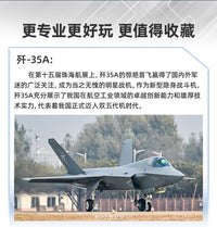 Terebo 1:48 J-35A Fighter Aircraft Model Alloy Display Piece