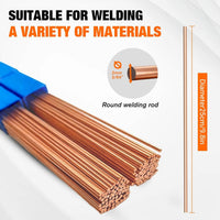 BCuP-2 Brazing Rods Self-Fluxing Phosphor Copper Solder, Copper Brazing Rods